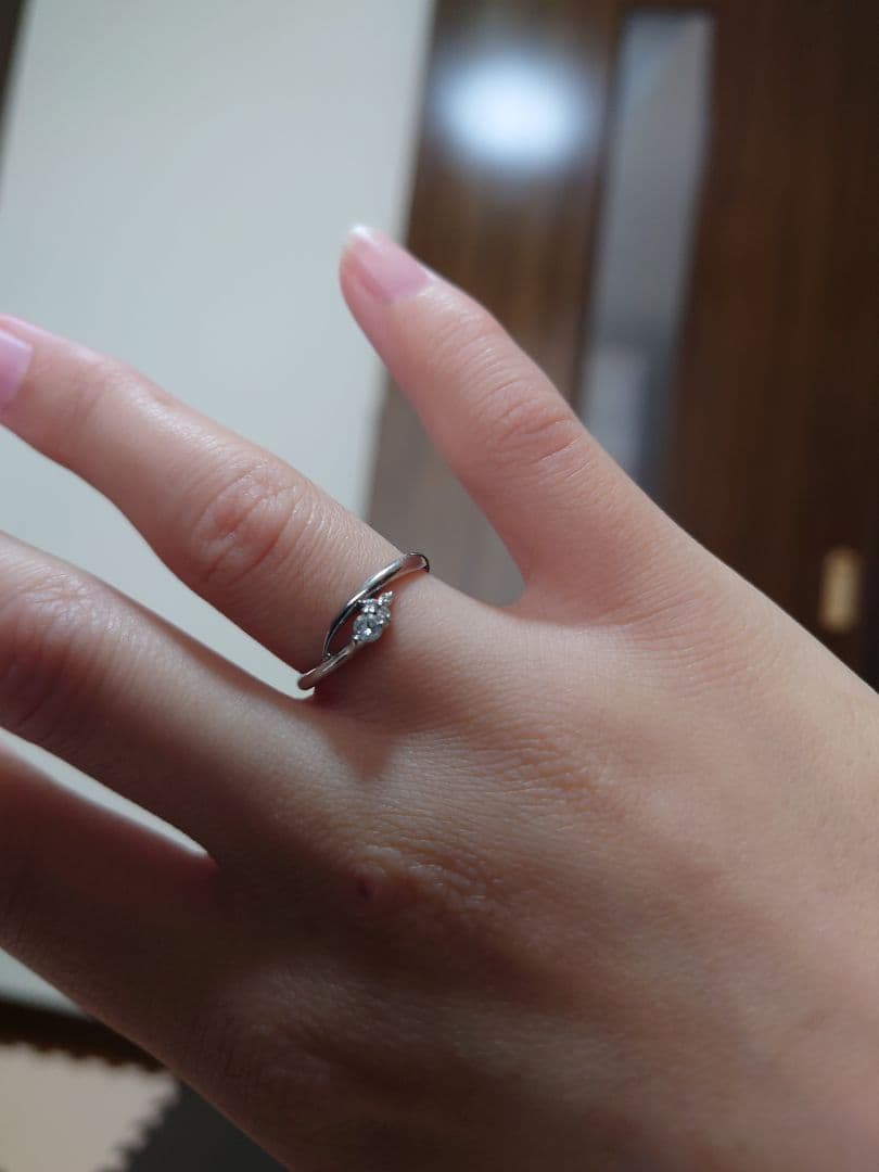 #10.5 プラチナ　ダイヤ　リング