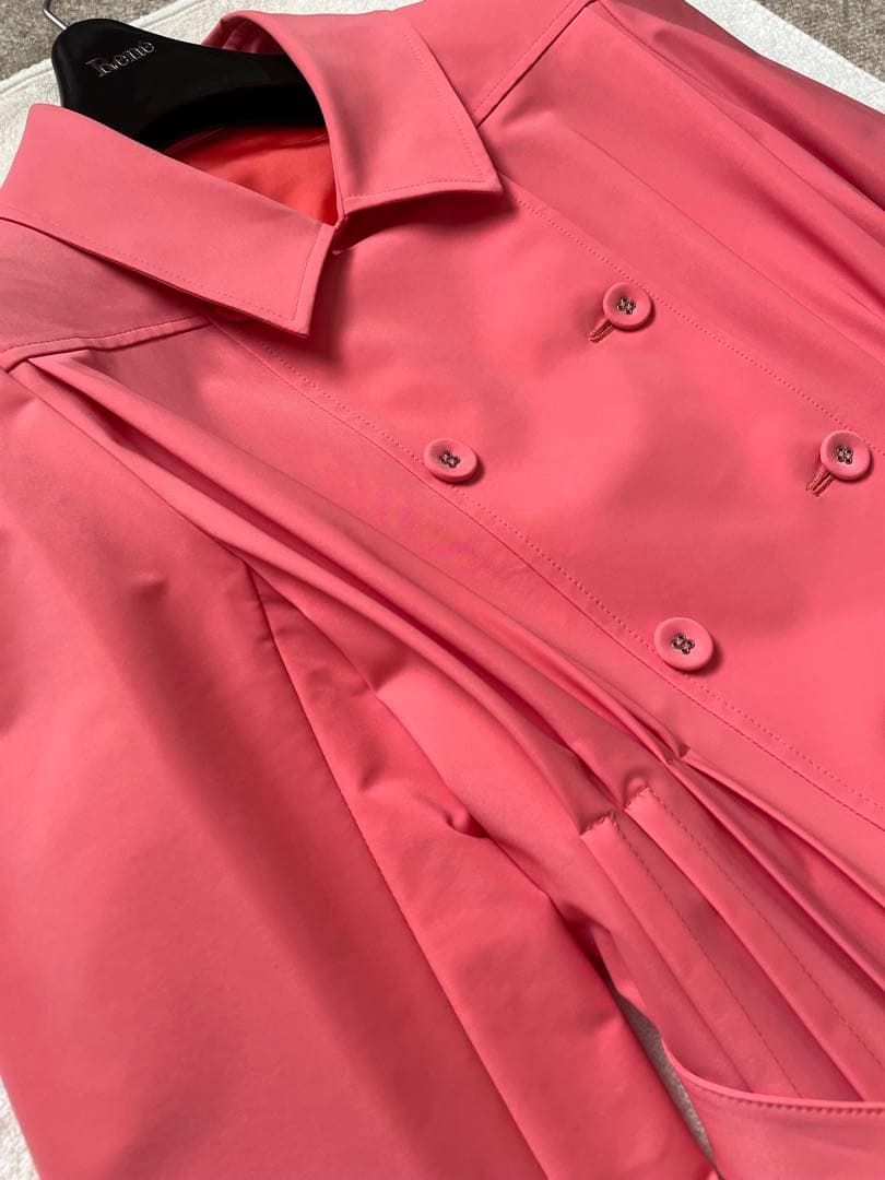 美品✨上質Rene ルネ トレンチコート レディース ブライトピンク 36 春秋