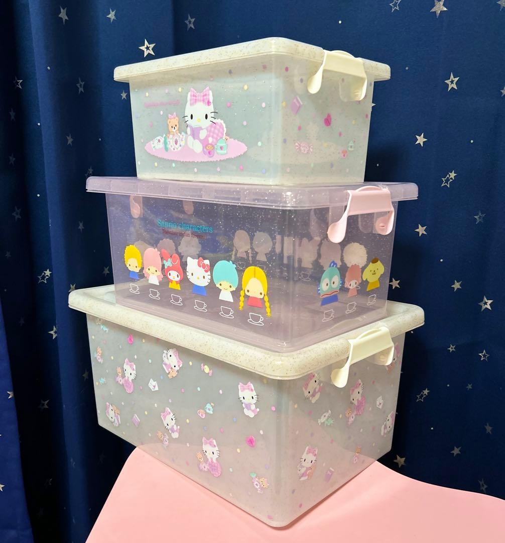 サンリオ フタ付き収納ケース S M L ハローキティ 収納ボックス