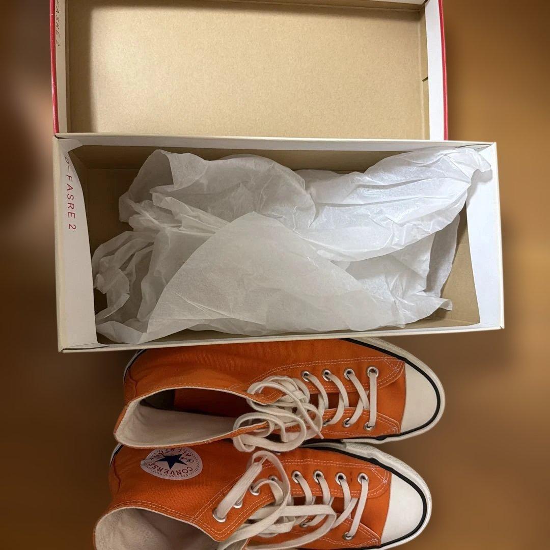タ*ク様 Converse オレンジ ハイカット オールスター スニーカー