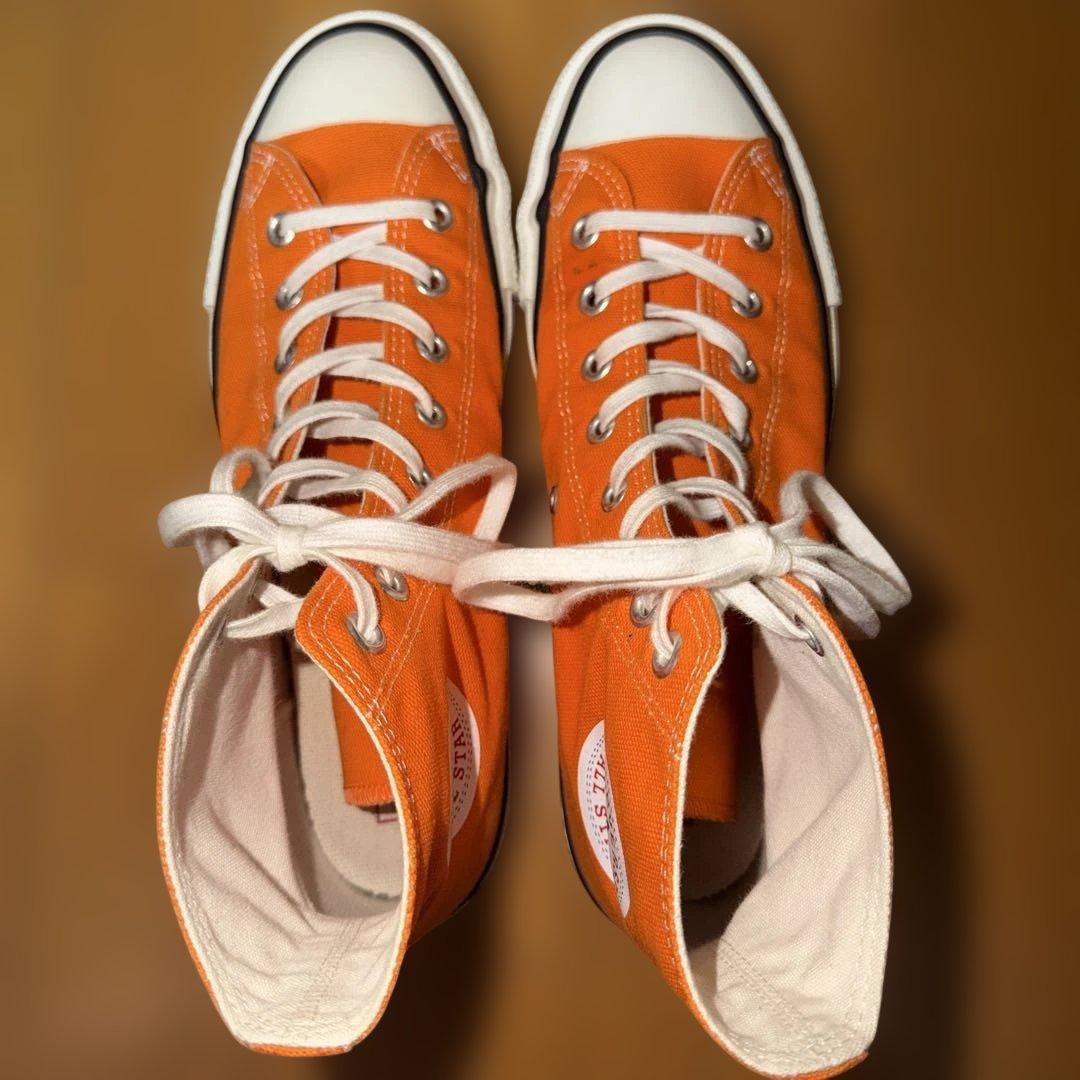 タ*ク様 Converse オレンジ ハイカット オールスター スニーカー