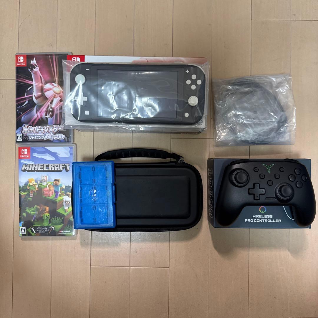 Nintendo Switch Lite グレー　ソフト　プロコン　フルセット