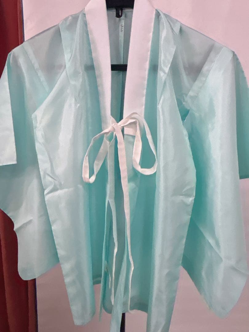 5～7歳男の子用 セット内容着物羽織、襦袢 3点セット、淡いオーシャンブルー