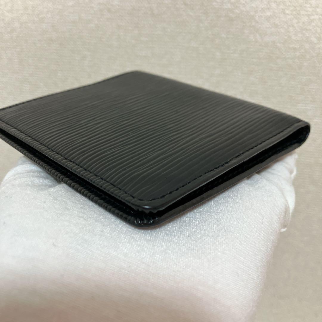 ヴィトン　ポルトビエ 6 カルトクレディ カードケース 二つ折り　エピ　ノアール