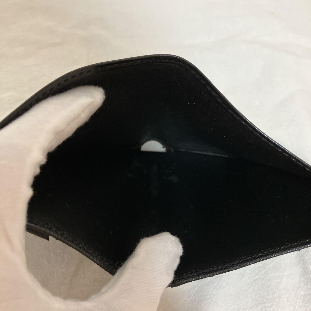 ヴィトン　ポルトビエ 6 カルトクレディ カードケース 二つ折り　エピ　ノアール