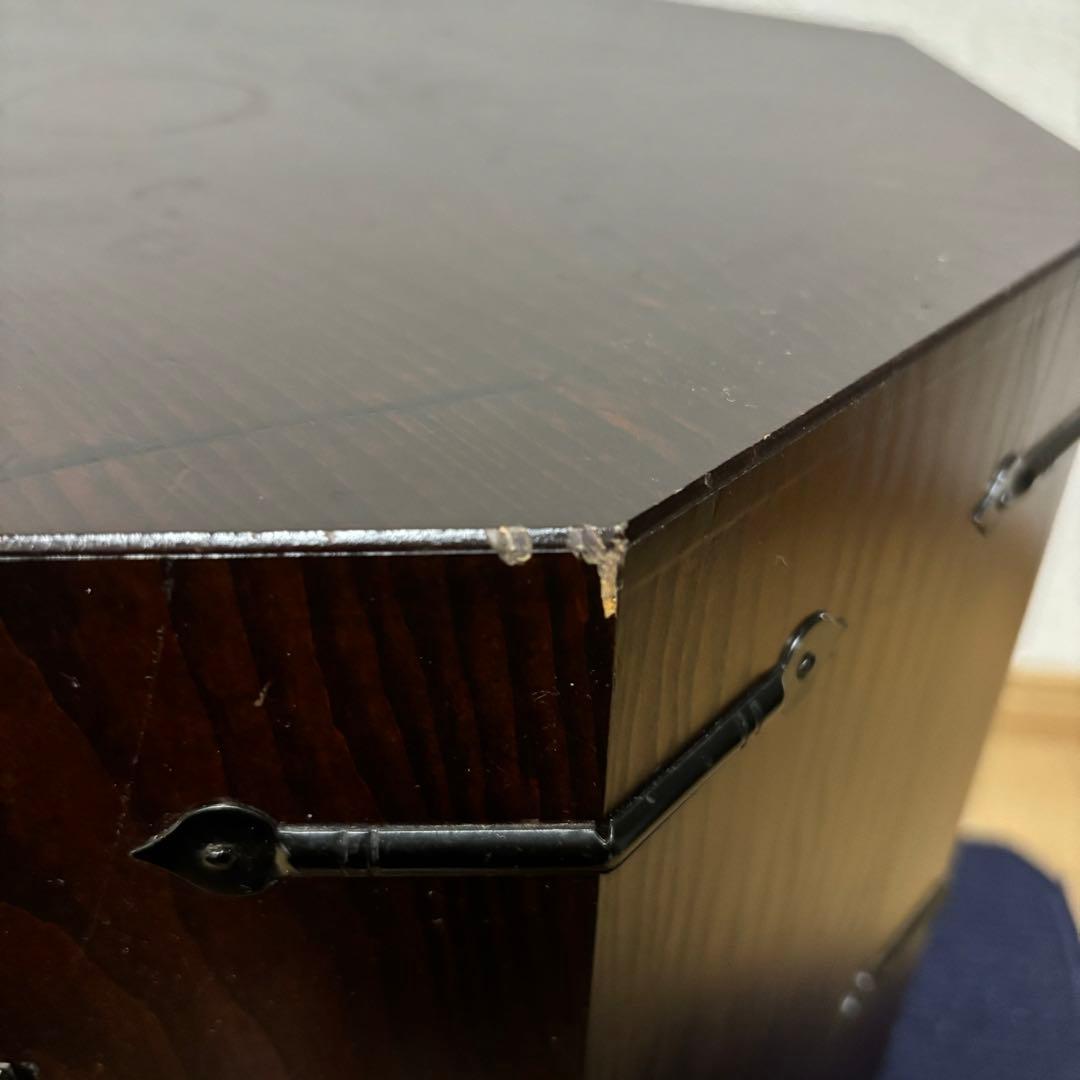 リュウ　ジン様用アンティーク　李朝家具　八角箱　帽子入れ 収納箱　韓国美術