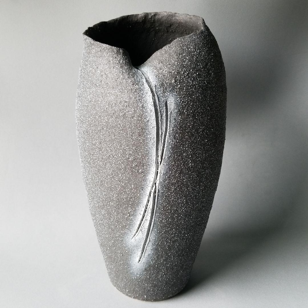 お値下げしました⤵信楽焼傘立て  手作り 高さ４１cm