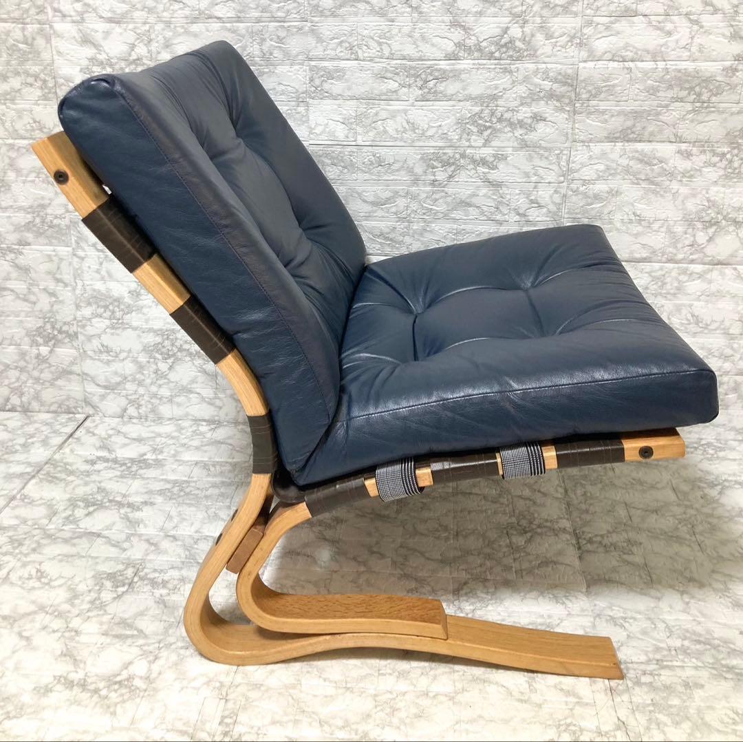 【希少 本革】karimoku domani スカンジナビアン イージーチェア③