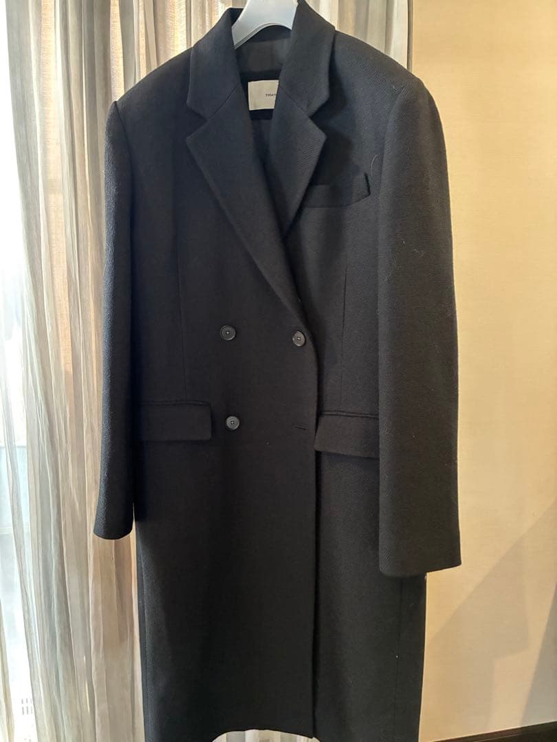 TODAYFULウール100%チェスターコートブラック36