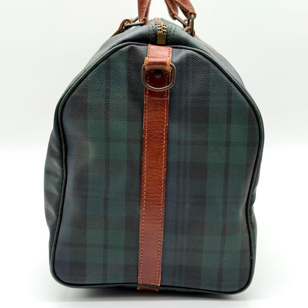 【良品】RalphLauren タータンチェック ボストンバッグ ヴィンテージ