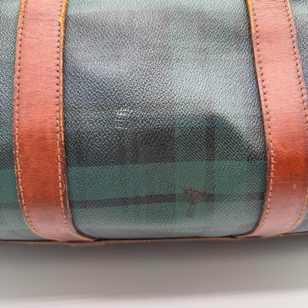 【良品】RalphLauren タータンチェック ボストンバッグ ヴィンテージ