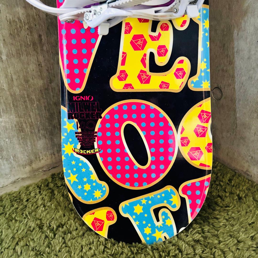 【良品】 イグニオ レディーススノーボード3点セット 140cm ブーツ23.0