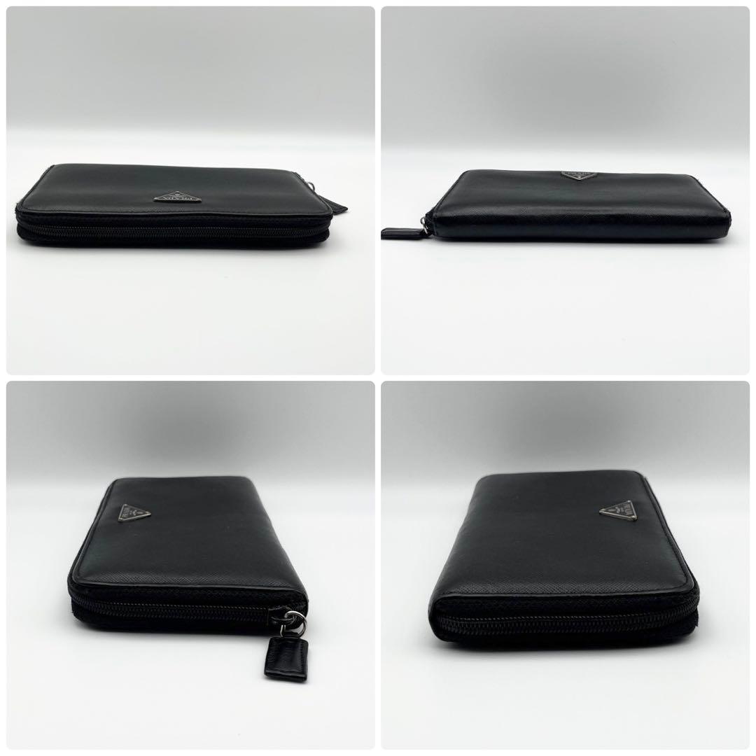 PRADA サフィアーノ ラウンドファスナー 長財布 三角ロゴ プラダ