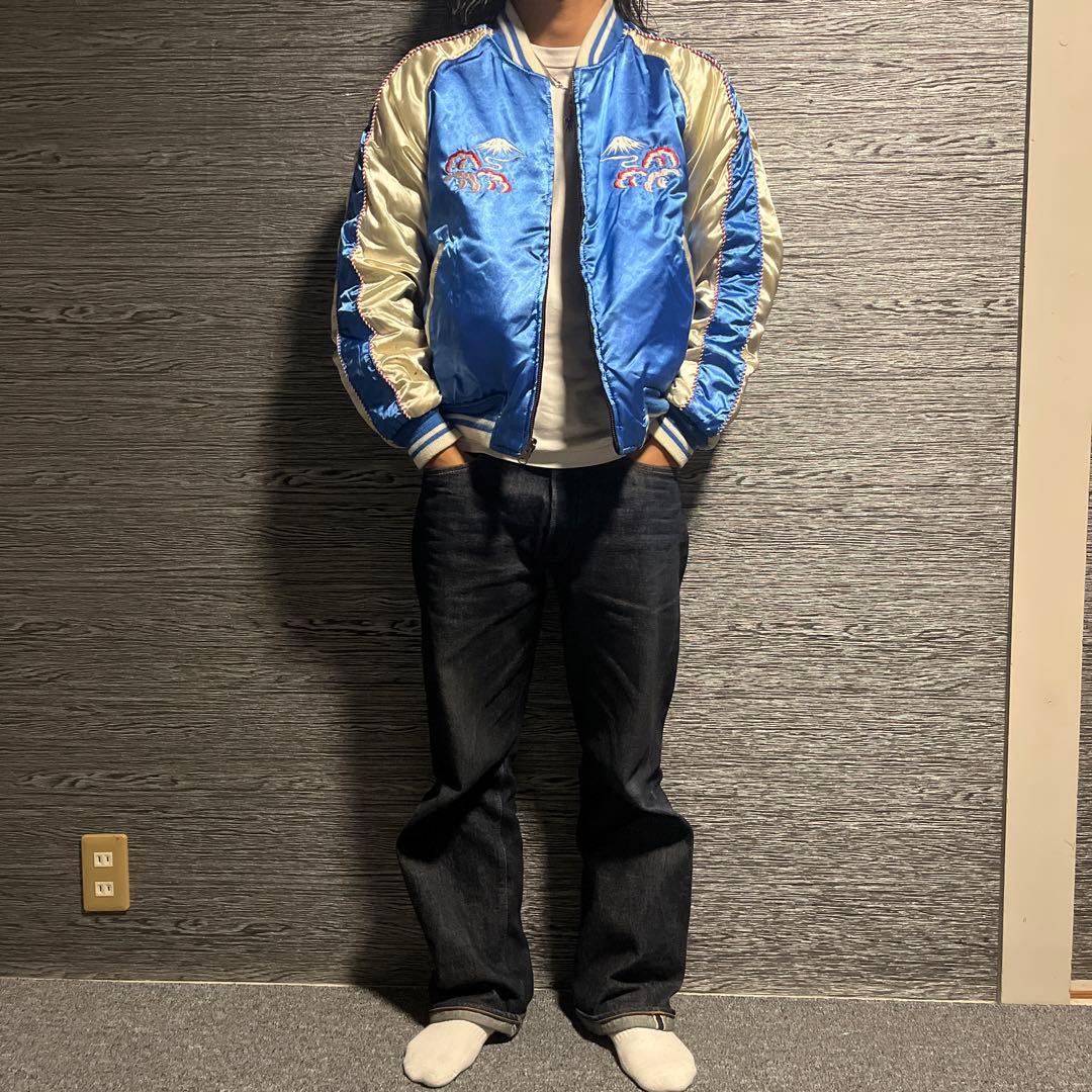 着画あり　黒　別珍　リバーシブル　スカジャン　NEYRIES