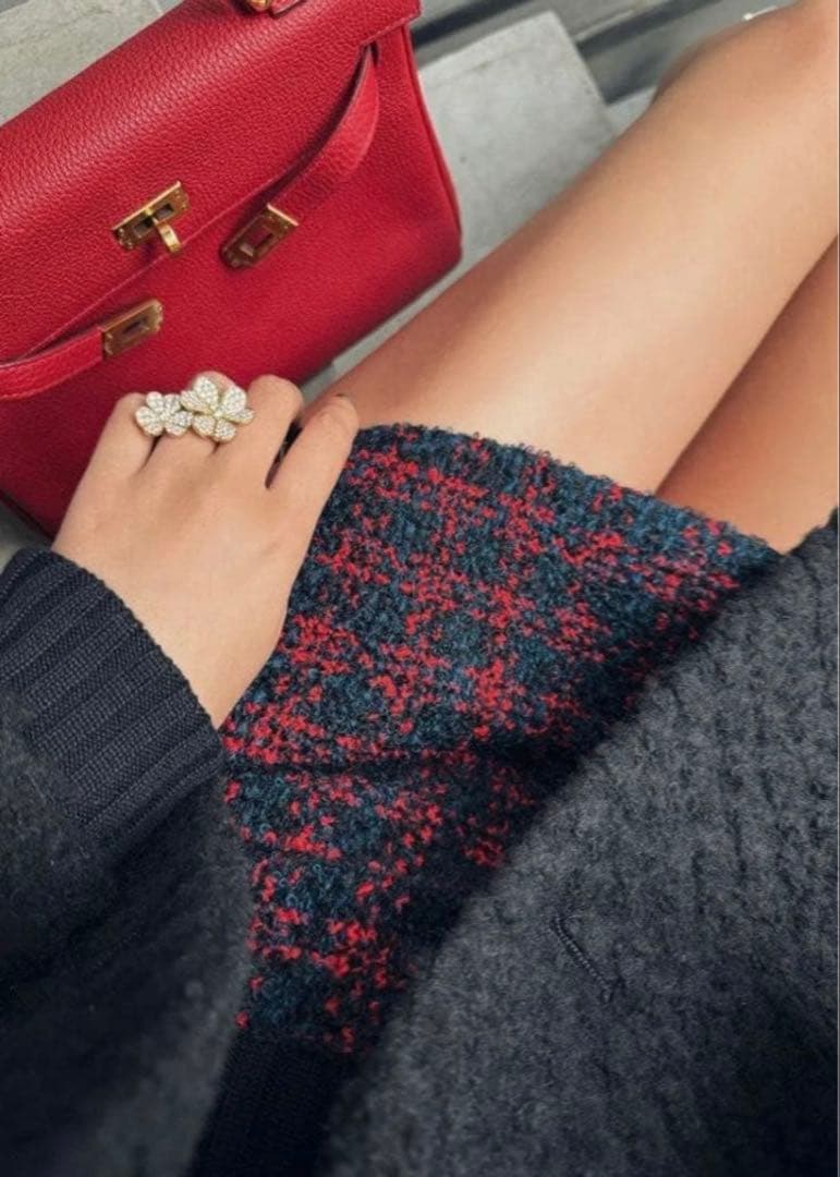 極美品　sheller M ツイードキュロットパンツ