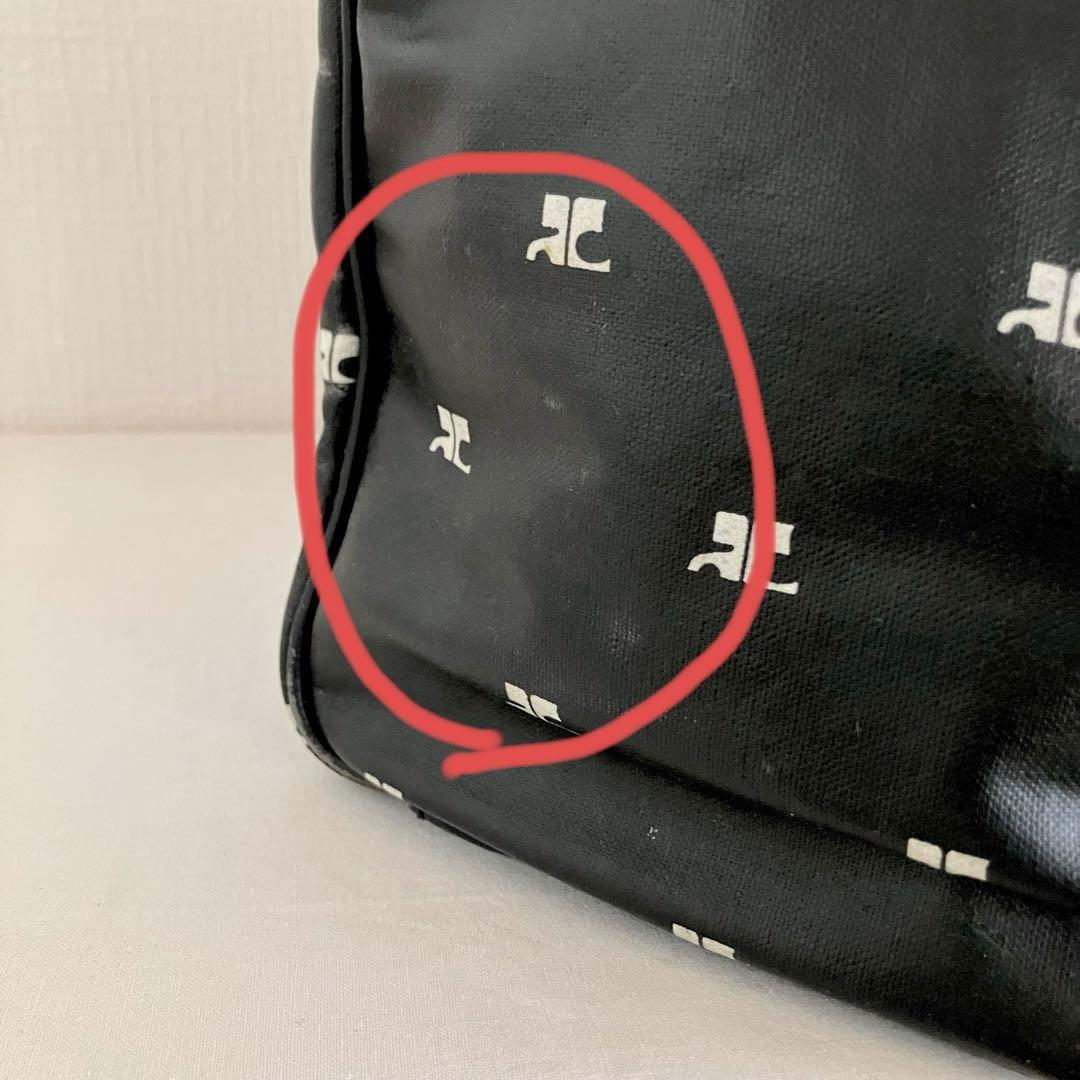 クレージュ/ボストンバッグ ロゴ総プリント