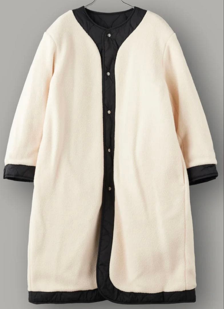 美品カポックノット KAPOK KNOT リバーシブルボアキルティングコートM