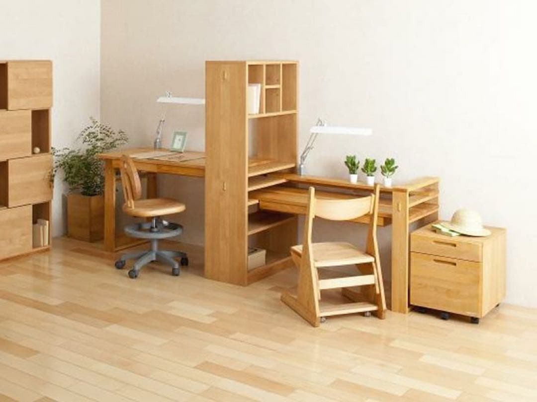 LIVING HOUSE リビングハウス　POP（ポップ）ツインデスクセット