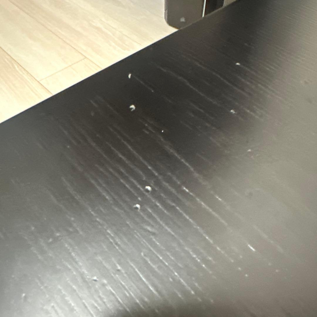 【やや傷あり】黒　センターテーブル　大塚家具