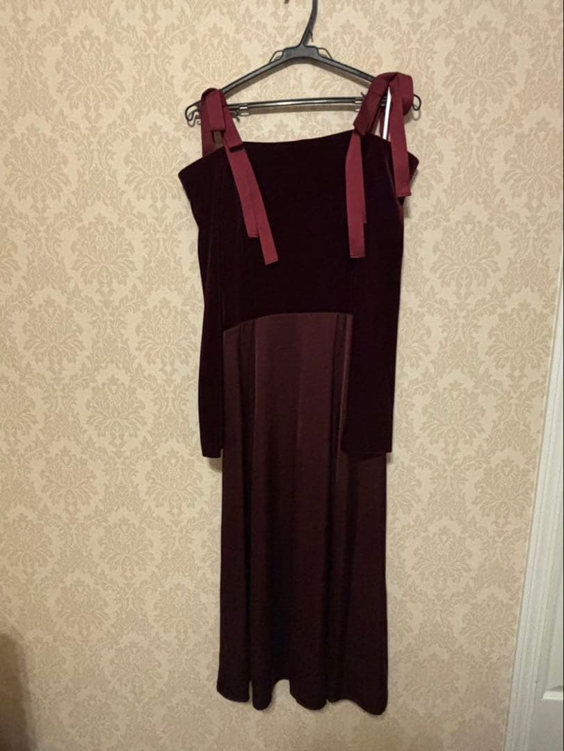 フレイアイディー　FRAY I.D リボンショルダードレス 【完売品】　最安値