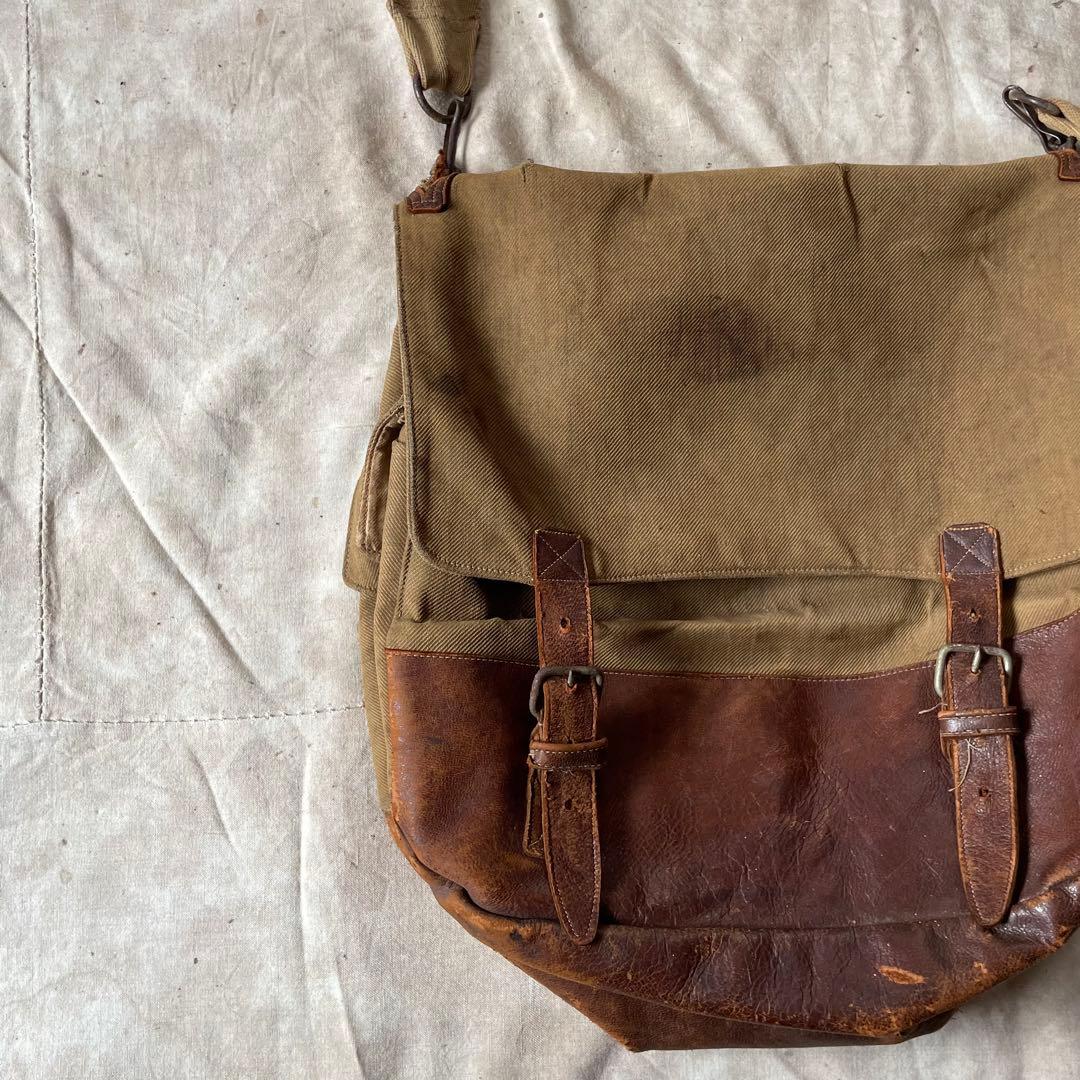 30s 40s ミュゼットバッグ ミリタリー ヴィンテージ