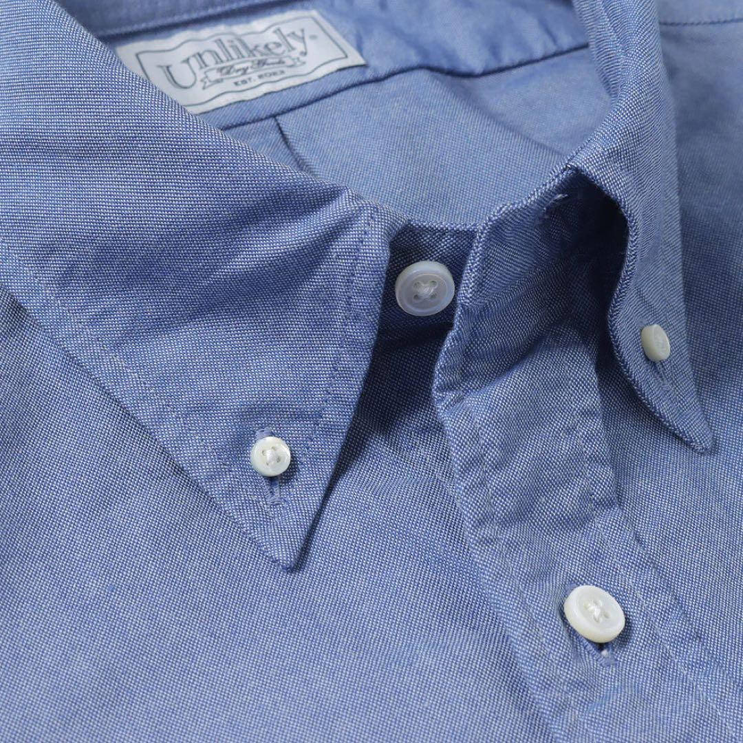 Unlikely Button Down Shirts L オックスフォード 青