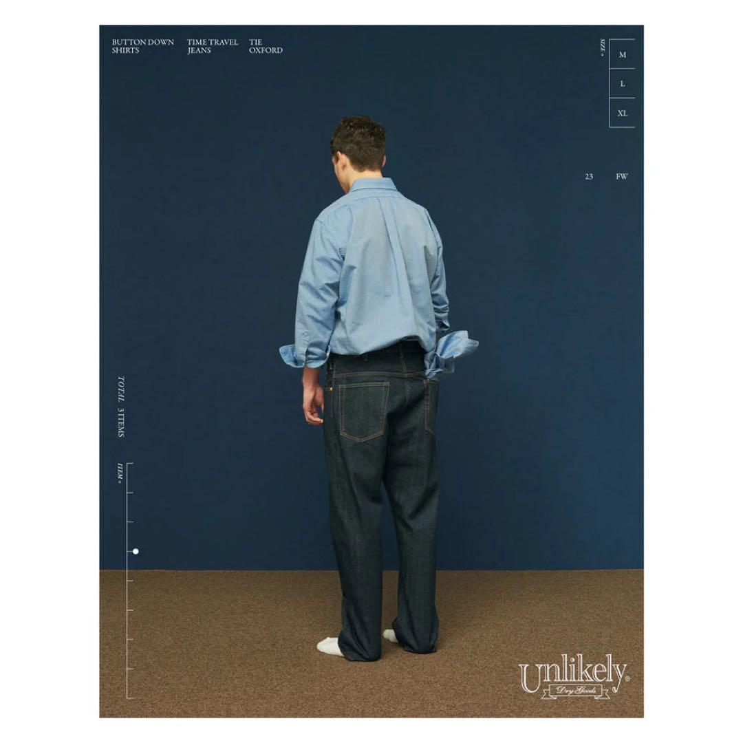Unlikely Button Down Shirts L オックスフォード 青
