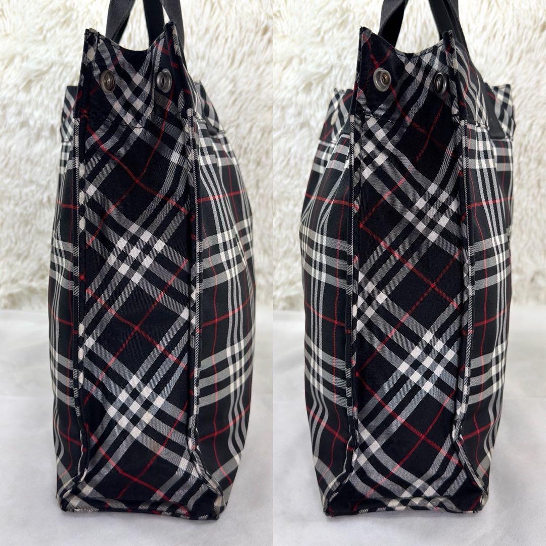 【美品】バーバリー トートバッグ ビジネスバッグ ノバチェック 手提げ A4可