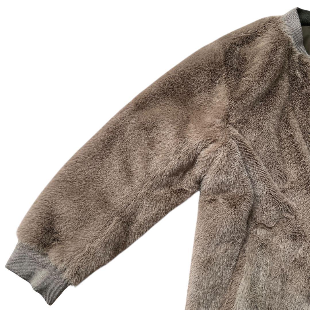 LE GLAZIK　MA-1 エコファーリバーシブルロングコート　36