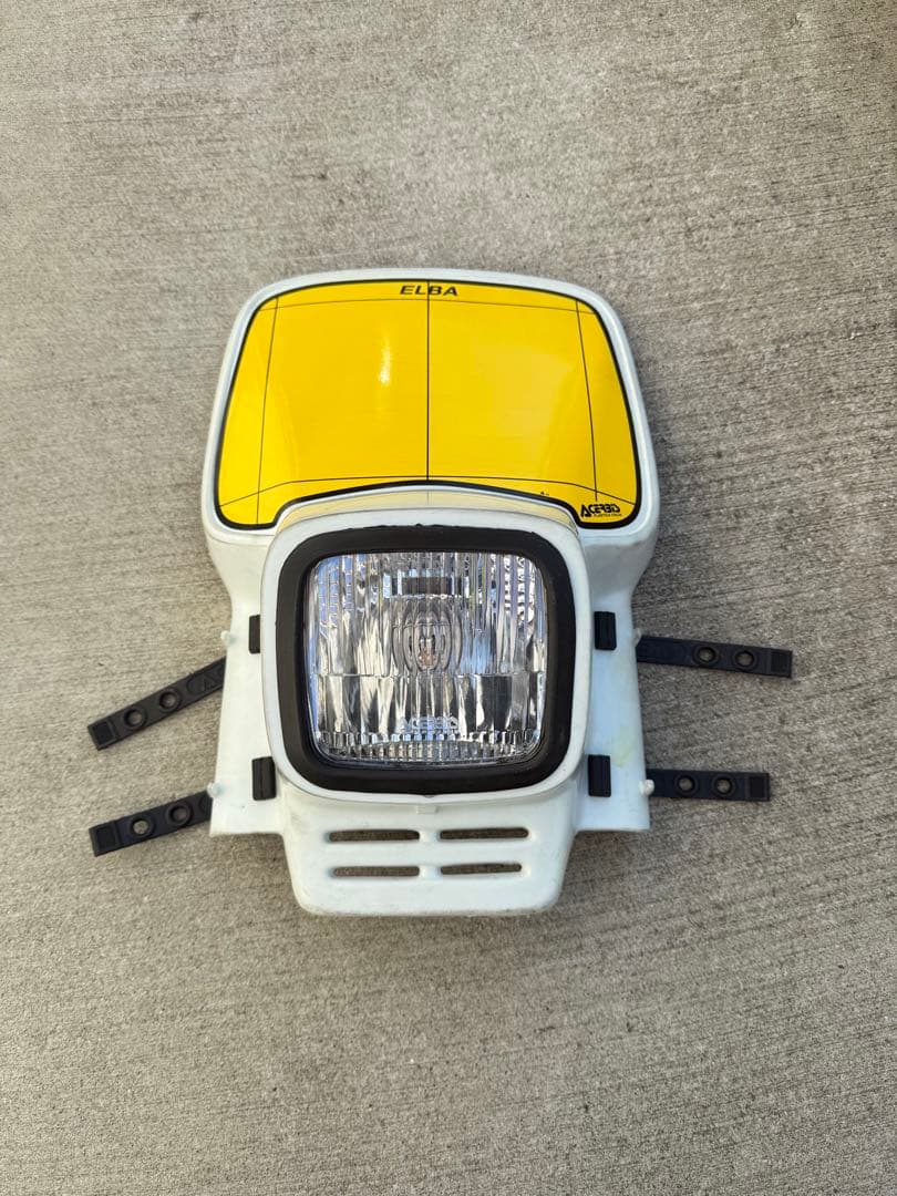 Acerbis elba ヘッドライトカウル ホワイト/イエロー