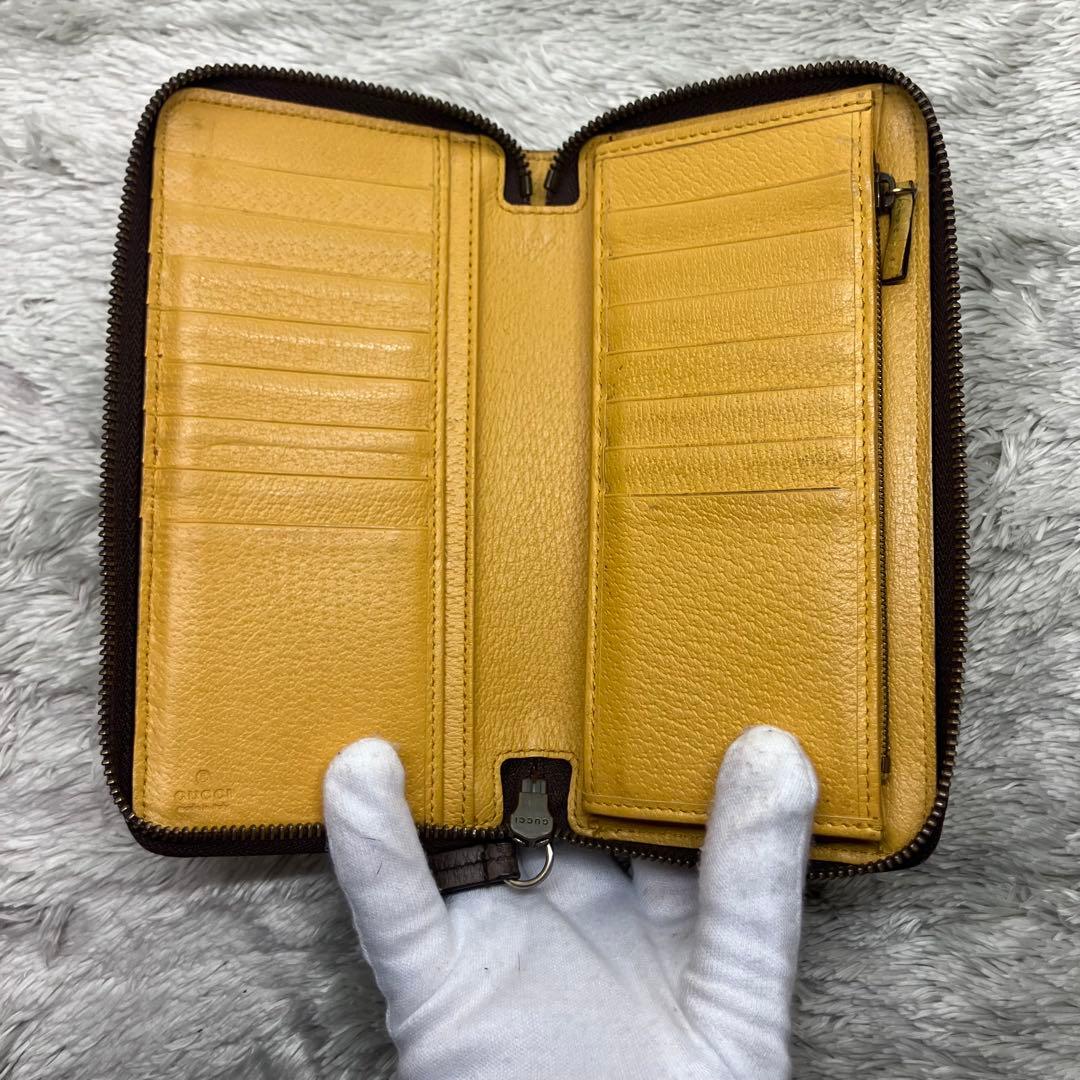 美品✨GUCCI タイガーヘッド ラウンドジップ GG 473953