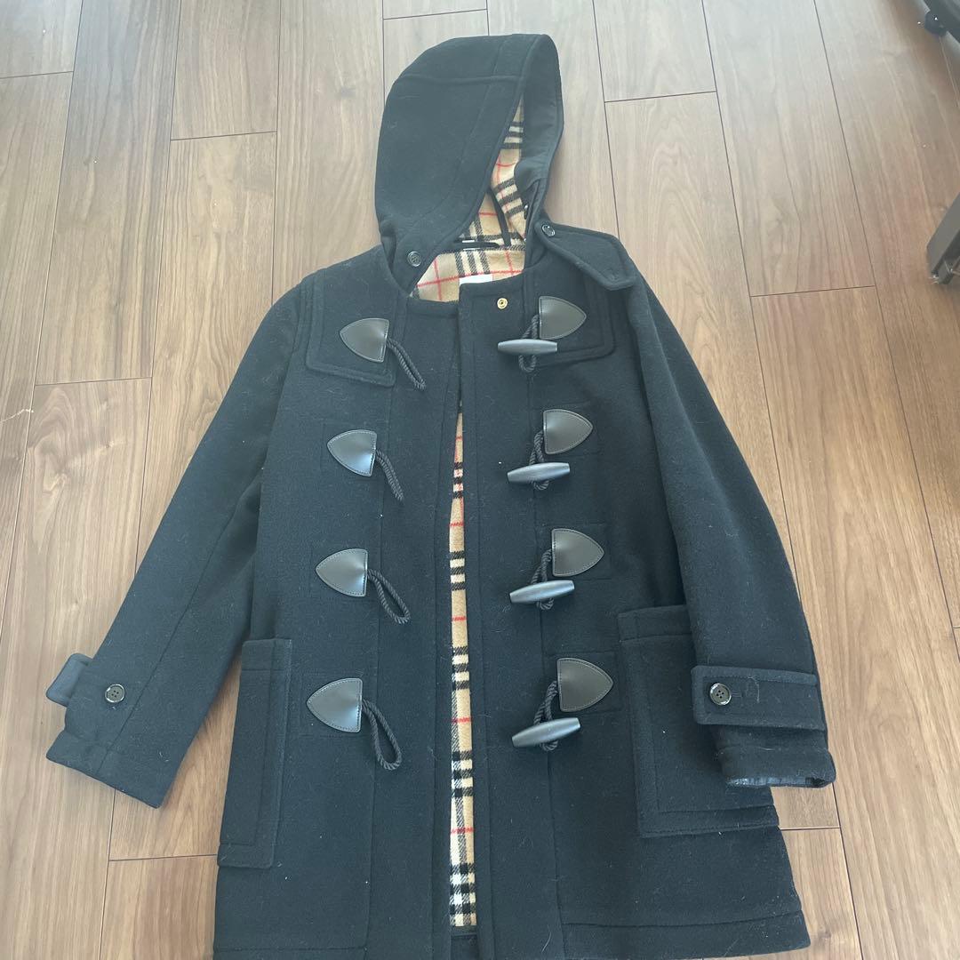 バーバリー　ダッフルコート ブラック UK8