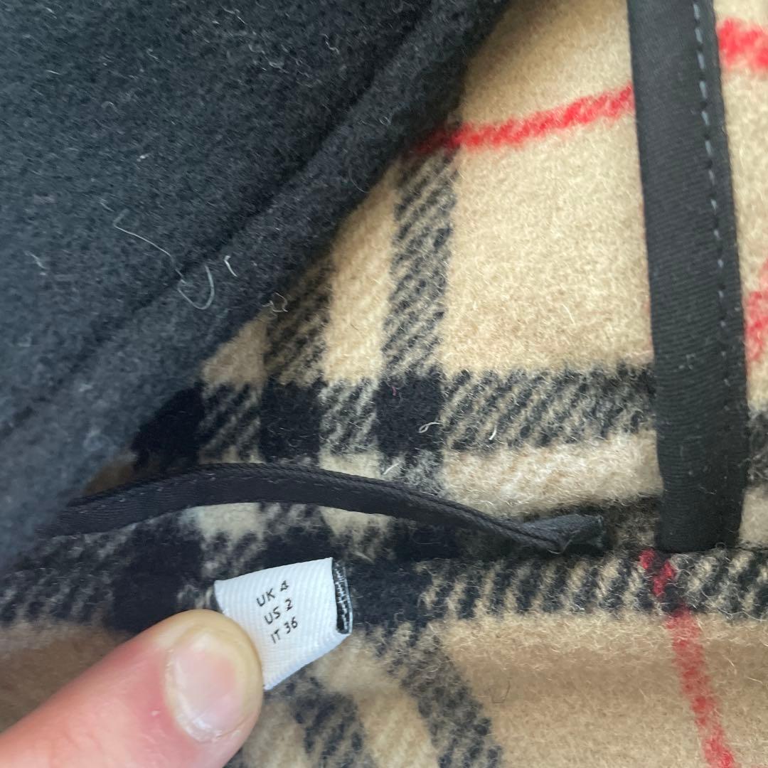 バーバリー　ダッフルコート ブラック UK8