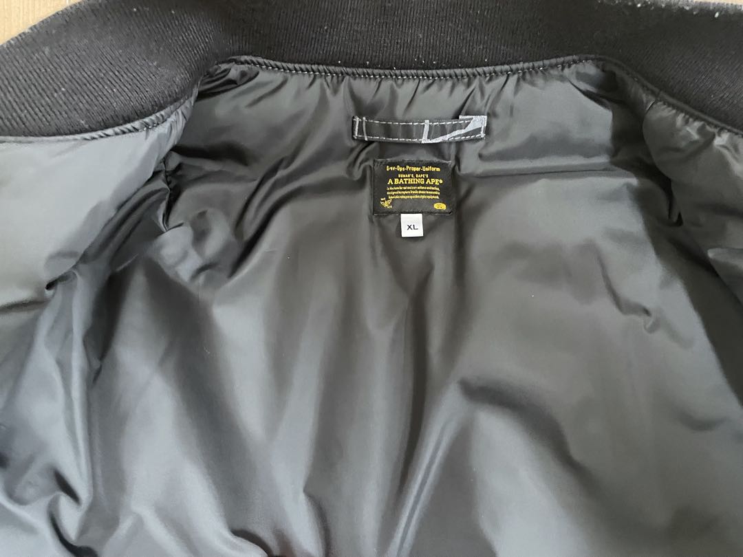 BAPE MA-1ジャケット XL 迷彩・ホワイト