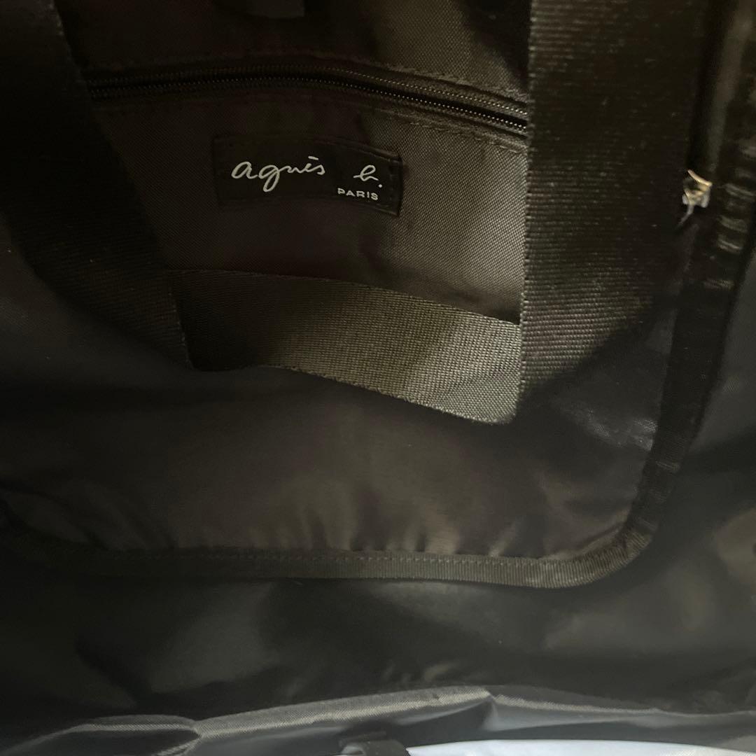 agnès b. ブラック マザーズバッグ難あり
