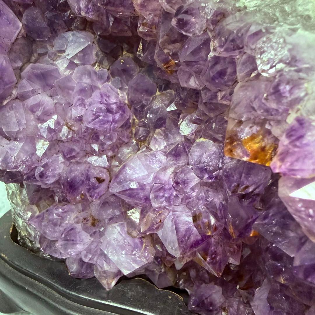 アメジストドーム　アメジストカペーラ　パワーストーン　天然石　専用台座付き　財運