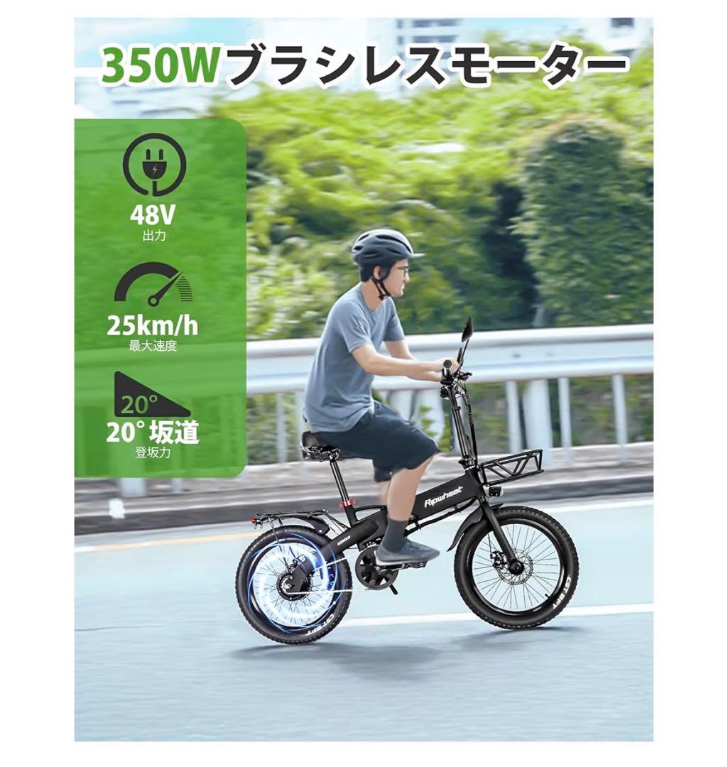 [引取のみ] Ripwheat 電動アシスト自転車 ブラック 48V