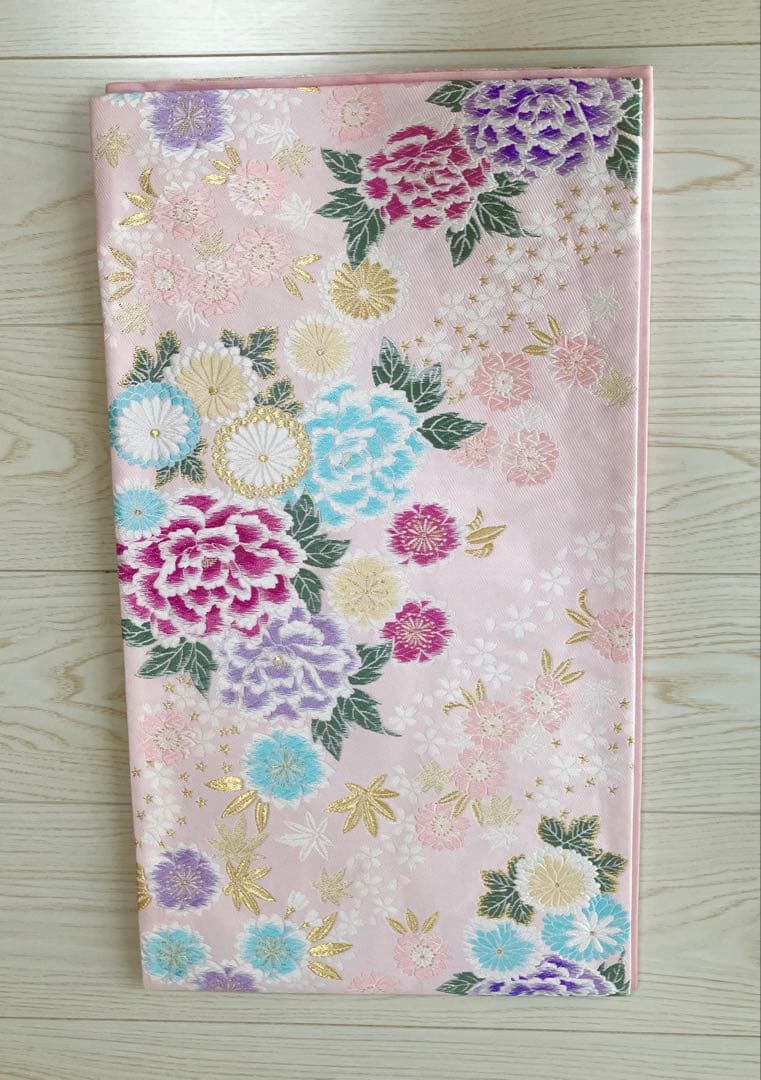 【再値下げ】振袖フルセット 花柄 ピンク系 白系