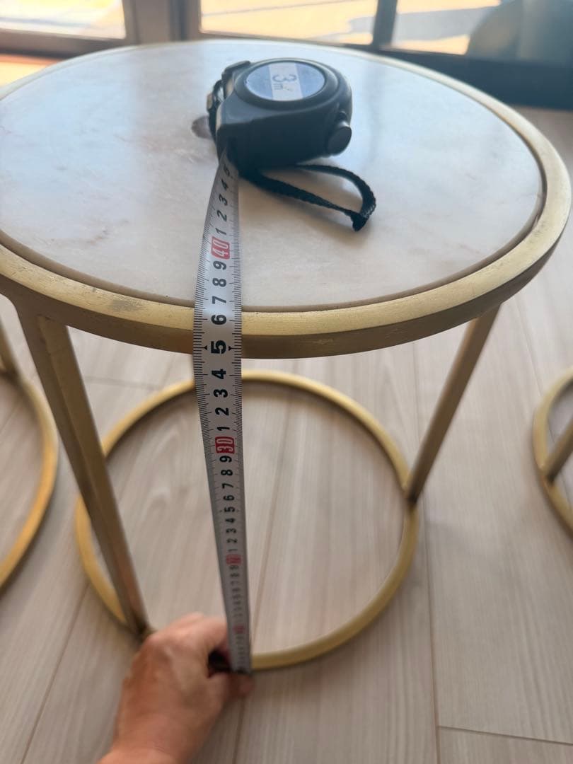 【KARE DESIGN】大理石 ネストテーブル 3点セット ドイツ製