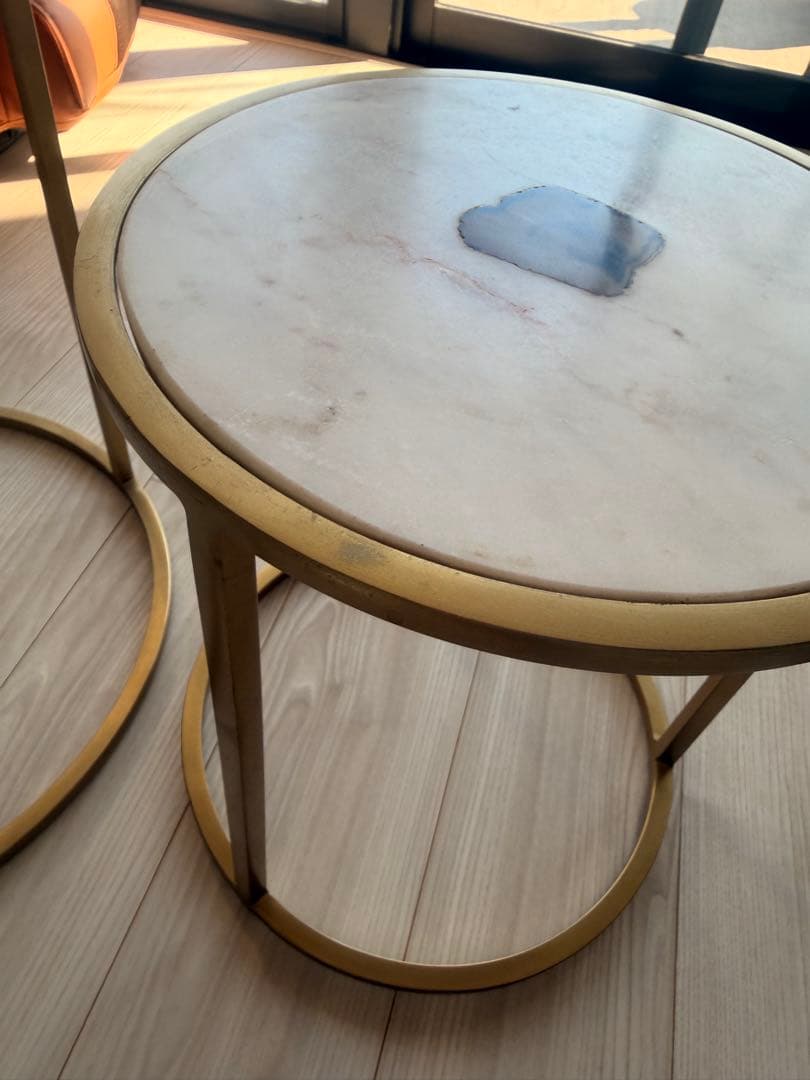 【KARE DESIGN】大理石 ネストテーブル 3点セット ドイツ製