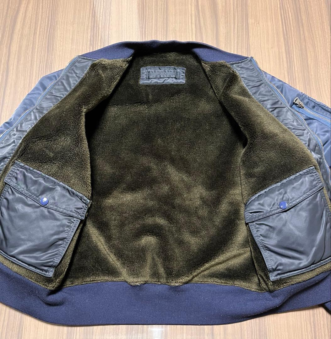 美品　ハリラン　MA1 フライトジャケット　リバーシブル　ブルゾン　ミリタリー