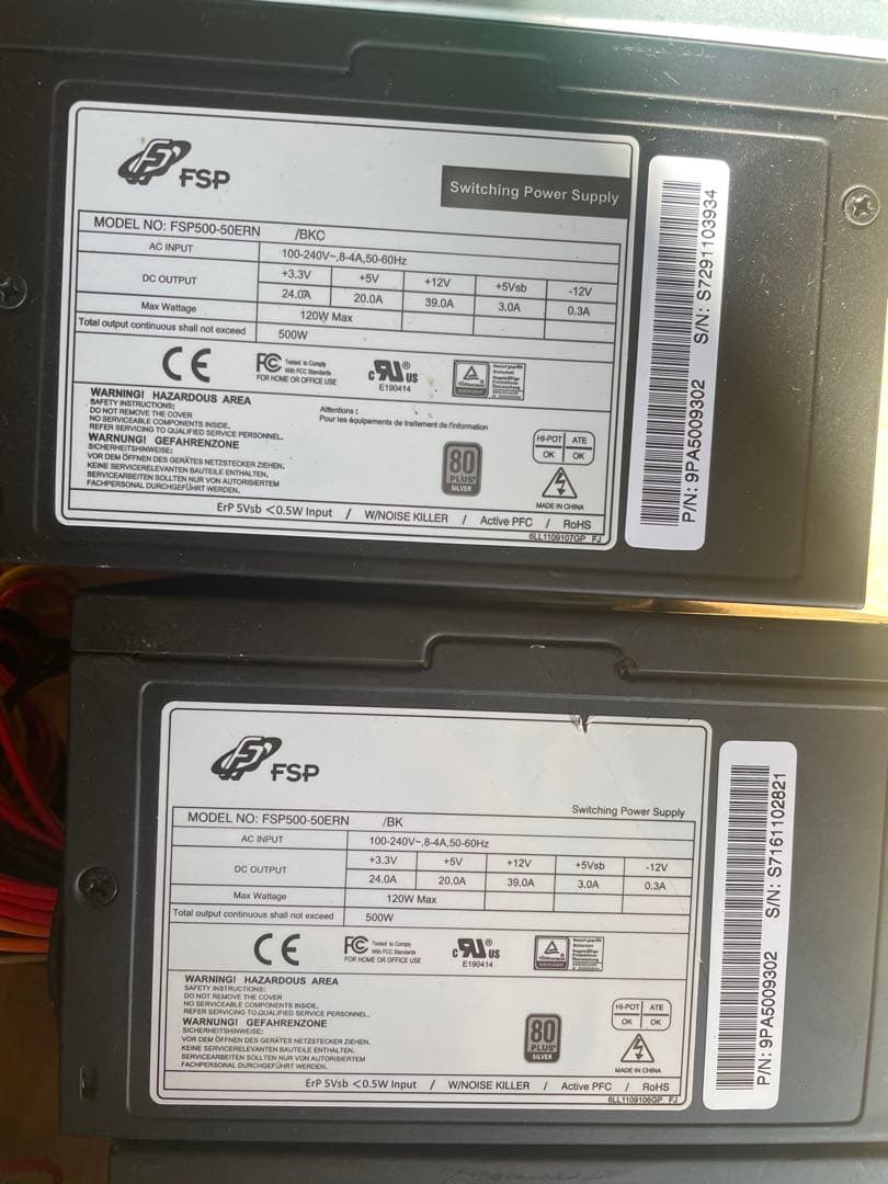 6/2-C2 電源ユニット500-550Wx 10個セット