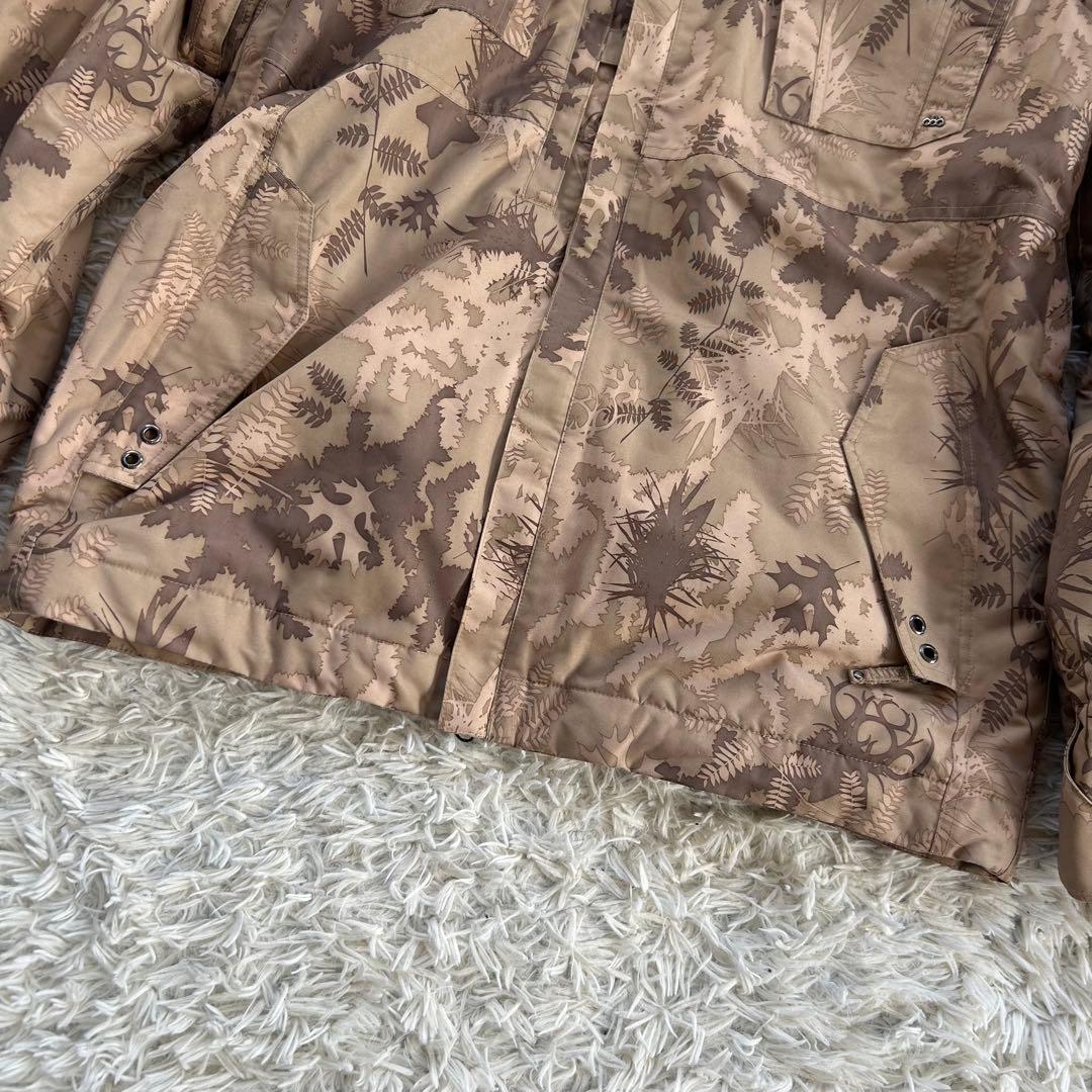 686 スキースノーボードウェア メンズ L ベージュカモフラ　迷彩