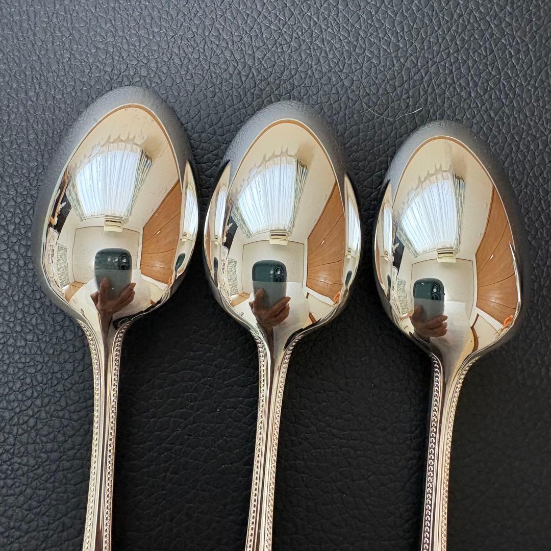 美品クリストフル　パール　コーヒースプーン12点