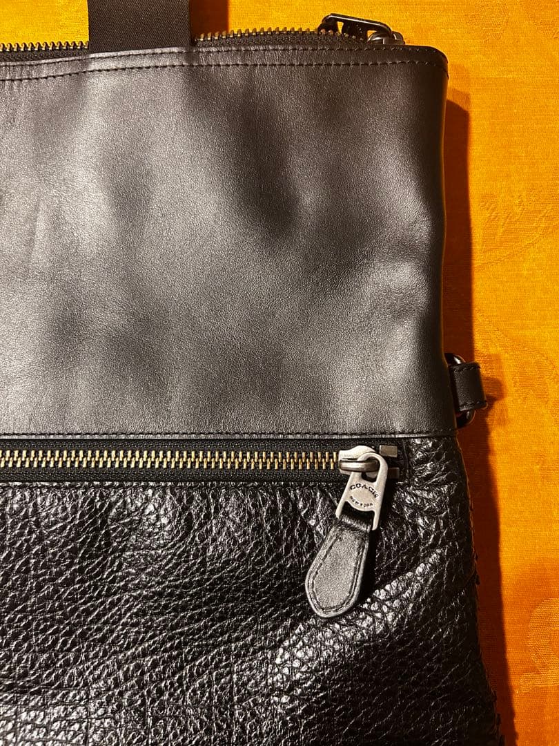 COACH 2WAY ベースボールステッチ フォルド オーバー トート バッグ