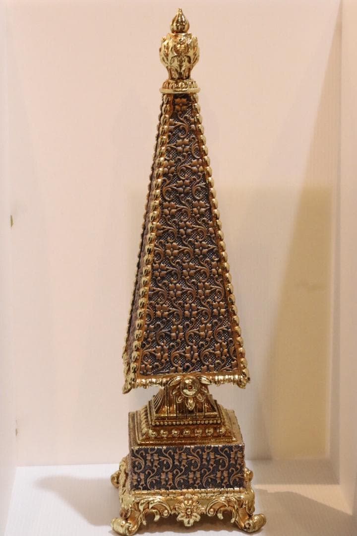 ツリーオブジェ　ブルーゴールド