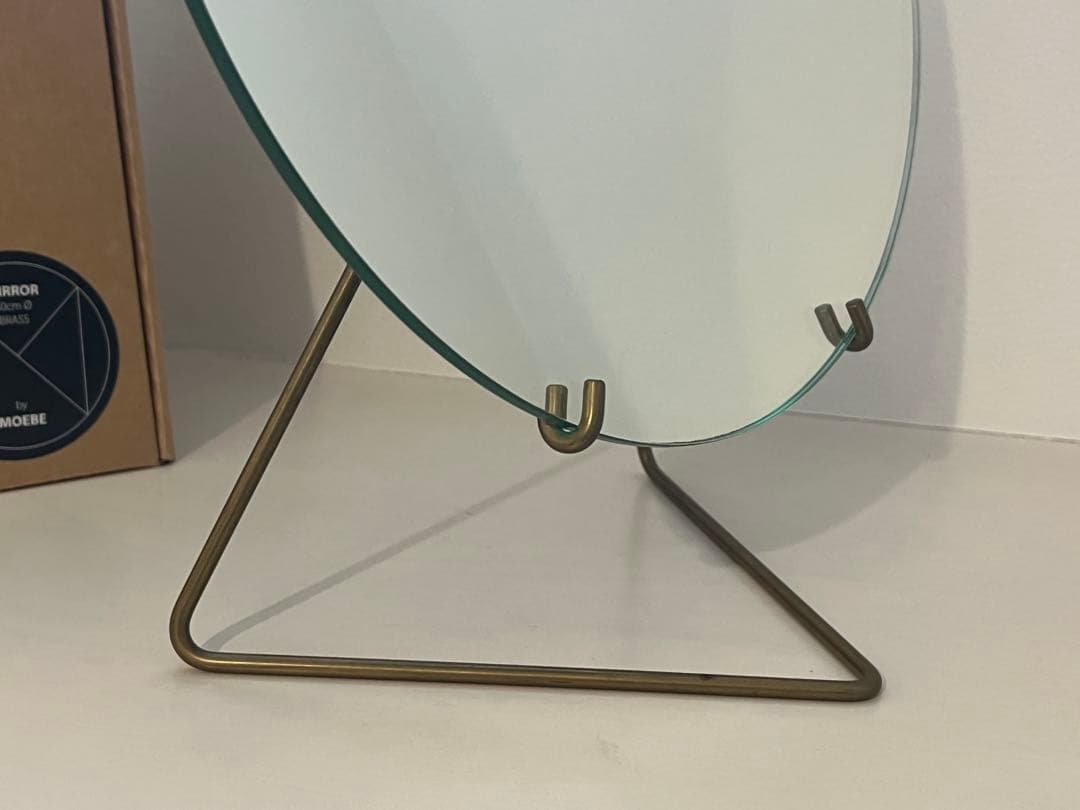MOEBE ムーべ 鏡 ミラー スタンド ブラス 30cm
