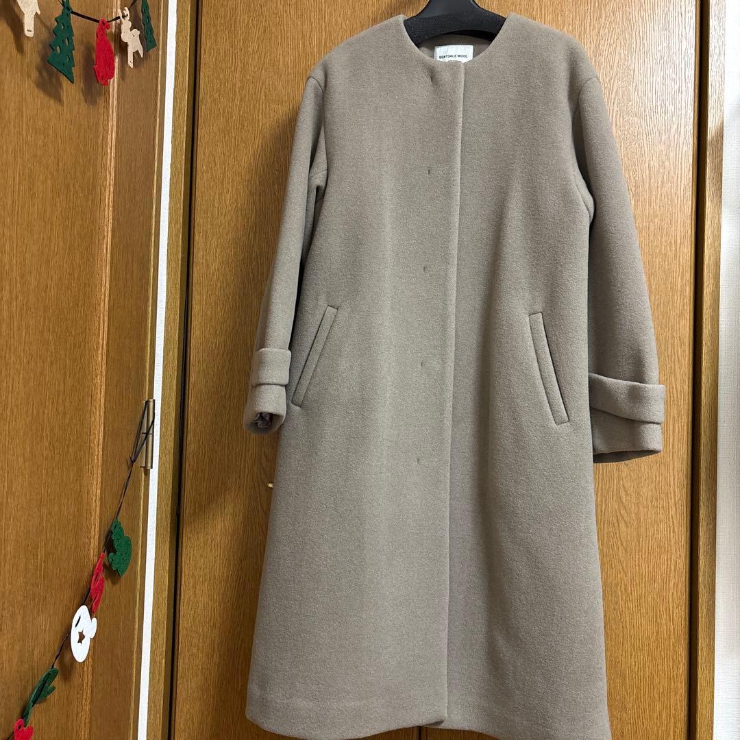 グリーンレーベルリラクシング　ノーカラー ロングコート　新品未使用　38