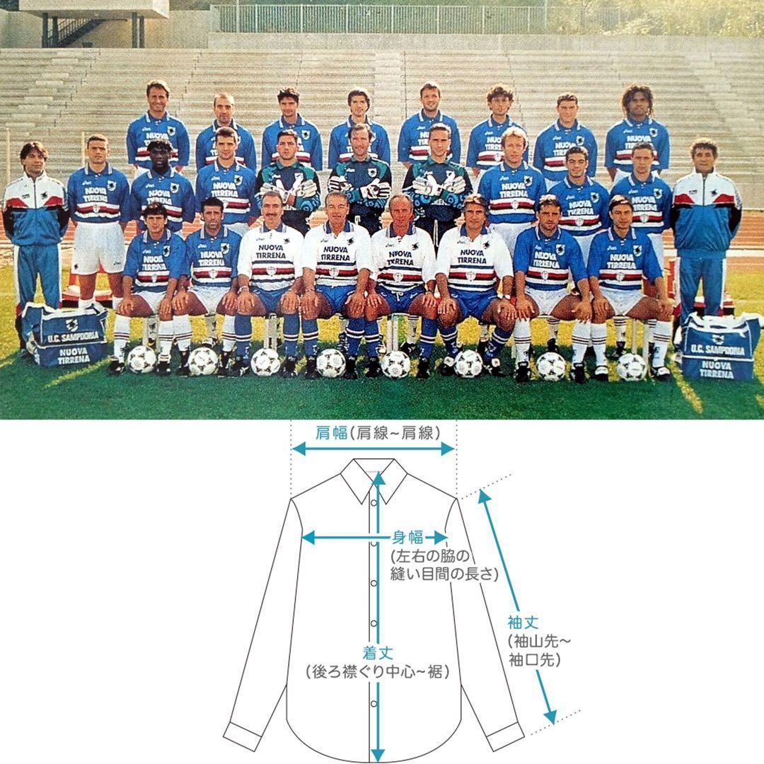 正規品★L★95-96★サンプドリア★サッカーユニフォーム★asics★90s