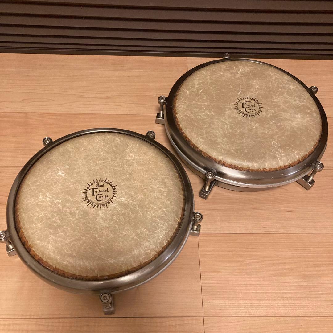 Pearl Travel Conga パール トラベルコンガ 2個 ケース付き